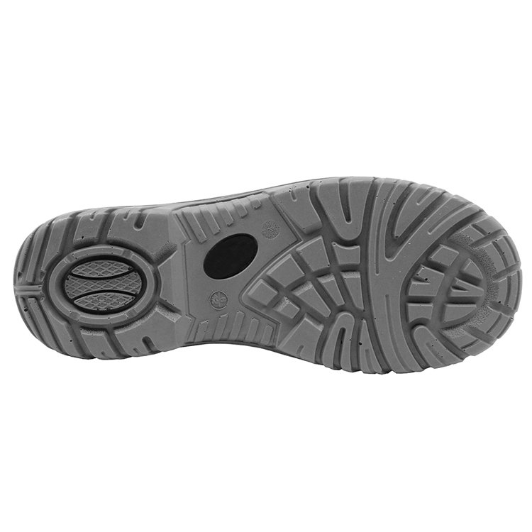 ENS025 Tiger master brand black leather steel toe cap work shoes safety