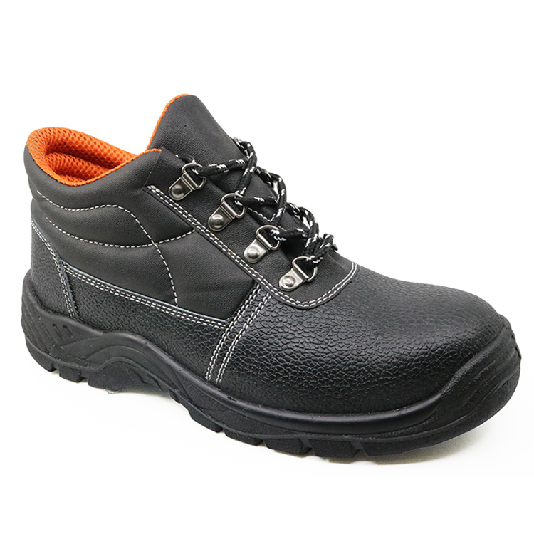 5071 Black oil resistant anti slip steel toe cap safety shoe for men