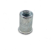 Écrou de rivet en acier au carbone à tête plate moleté cylindrique en aluminium imperméable à l'eau