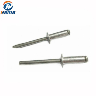 DIN7337 Aluminio/ acero inoxidable Tipo abierto impermeable Multi empuñadura Pop Rivet/ Cabeza ciego de cabeza de domo