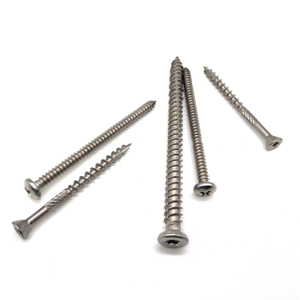 Tornillo autorroscante de acero inoxidable 316 de cabeza plana cruzada Astm A574 M5
