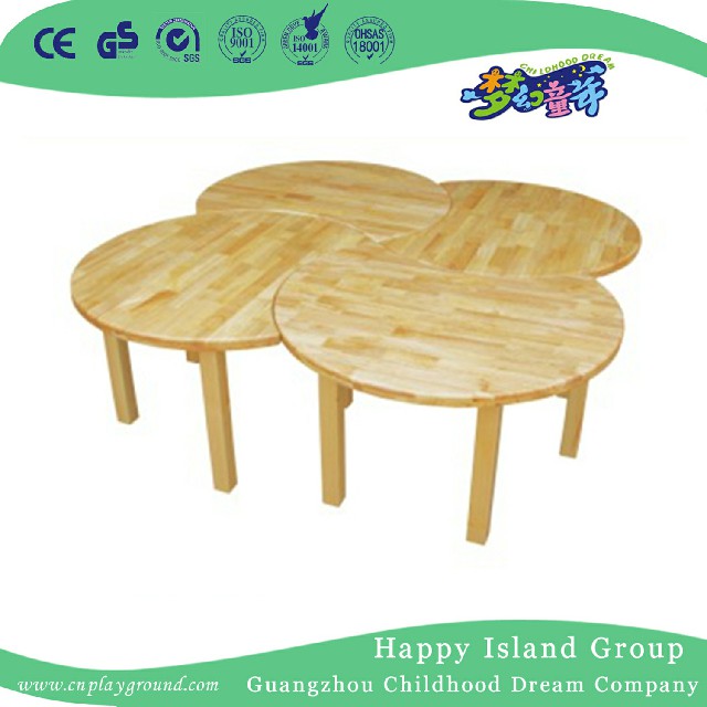 Kindergarten-natürlicher hölzerner runder Tisch für Verkauf (19A7002)
