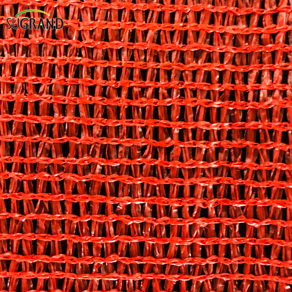 Malla de sombra roja de jardín para invernadero agrícola 