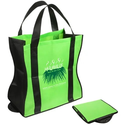 Wave Rider Folding Non Woven Bag Fastens with a Snap
