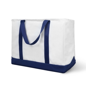 Custom Large Fashion Beach Cotton Canvas Boat Tote Bag