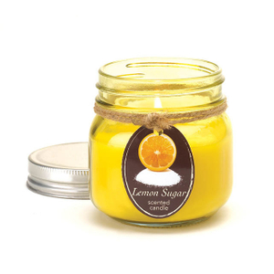 Small Glass Maon Jar Candle Holders, Candle Jars