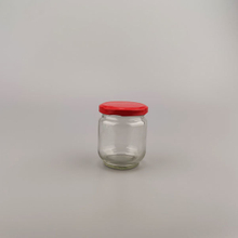 200ml Roud Shape with Metal Cap for Food Storage Glass Jar