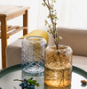 Recycle Glass Vase Clear Glass Flower Bottle for Table Decoration