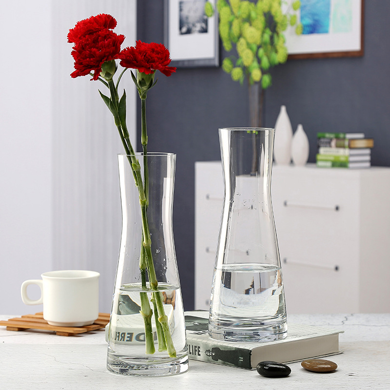 Glass Flower Vase Clear Glass Pot Decoration