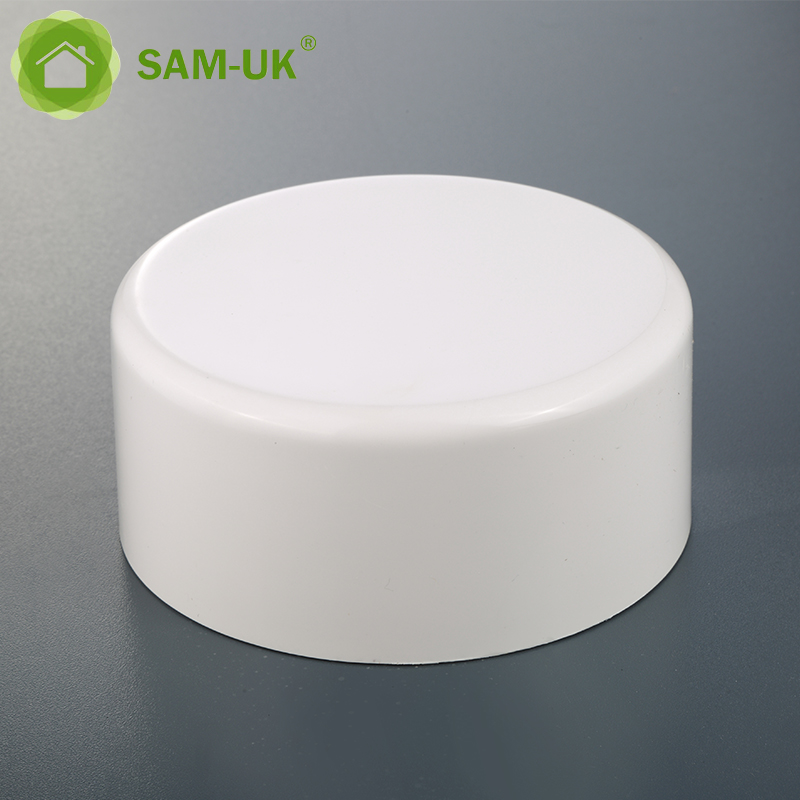 sam-uk 工厂批发高品质塑料 pvc 管道水暖配件制造商 pvc 管道配件帽
