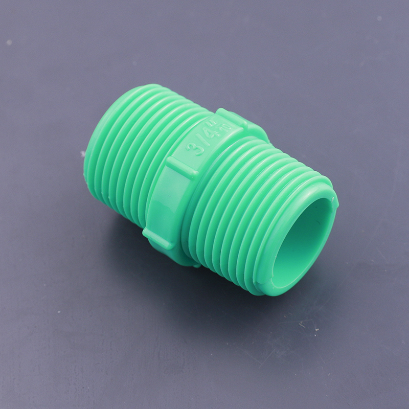 Accesorio de acoplamiento roscado macho de PVC de plástico de alta calidad al por mayor de fábrica