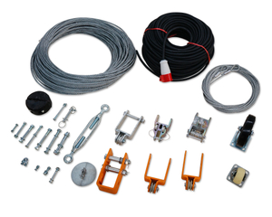 Cuerda de alambre de acero, cable, accesorios, etc