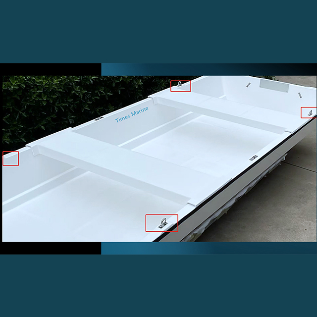 15.5ft fiberglass flat bottom na bangka