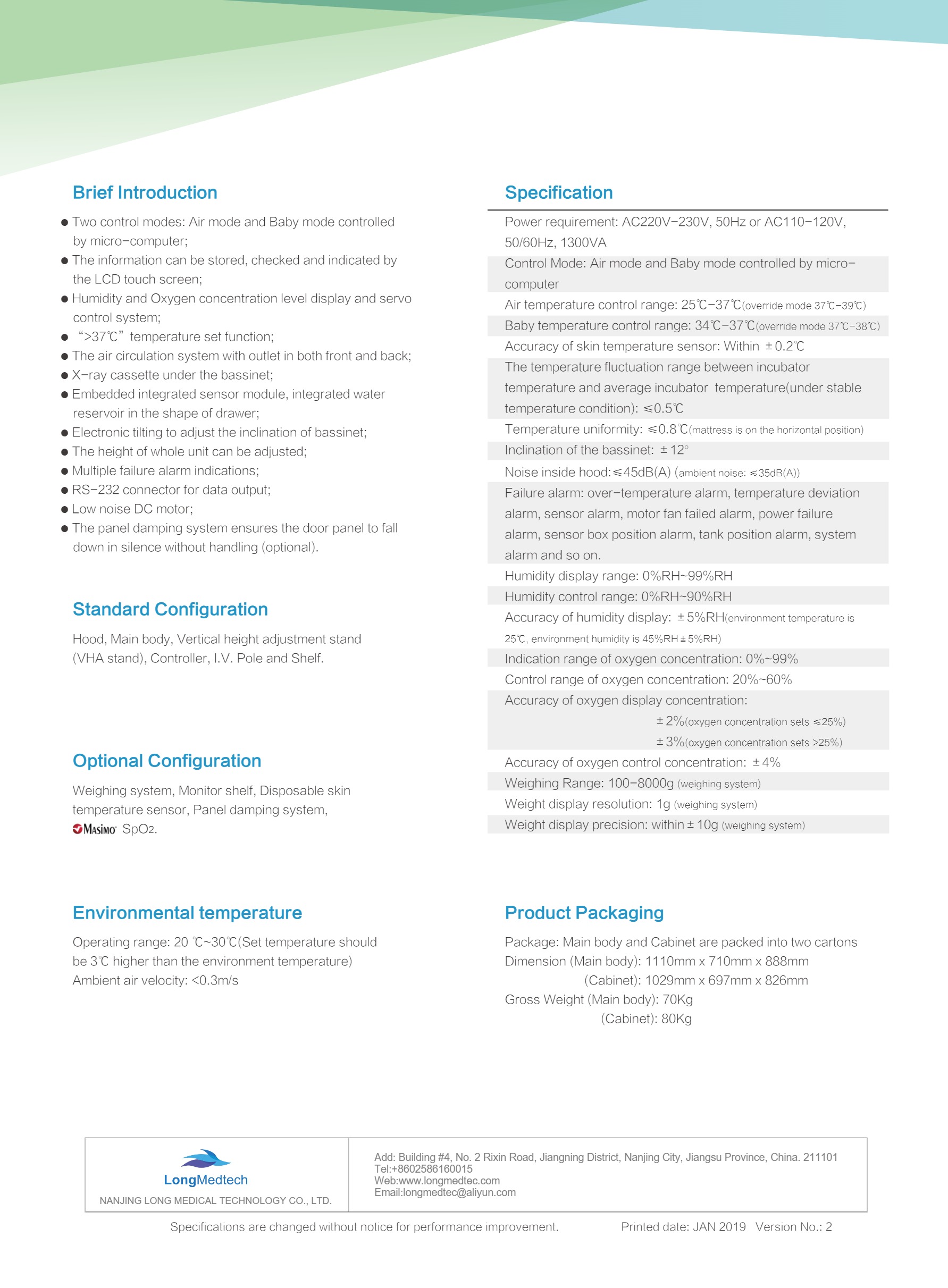 Incubateur pour nourrissons LBW-5200-2
