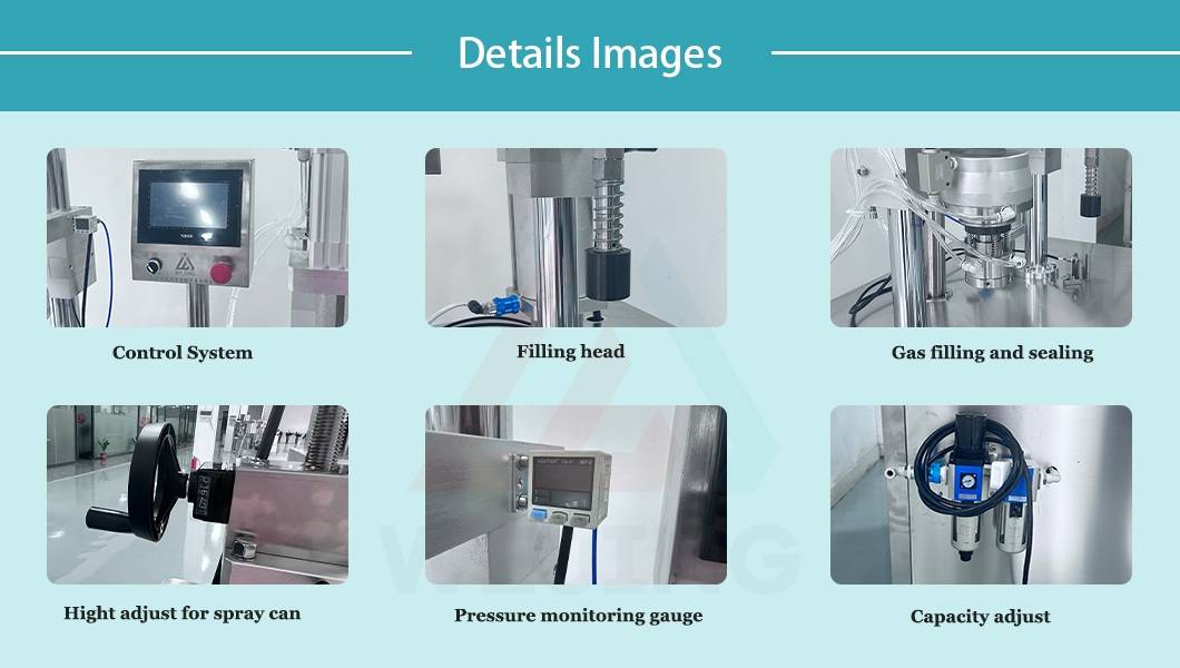 4 इन 1 एयरोसोल भरने की मशीन