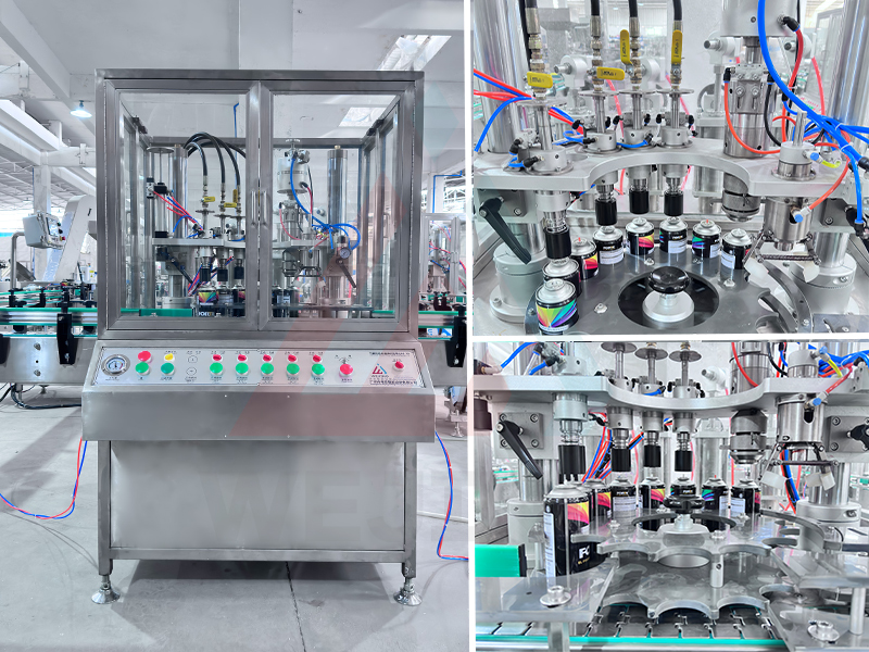 3.Mașină de etanșare și umplere cu gaz