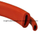 High Quality Red Foam Silicone Rubber Extrusion