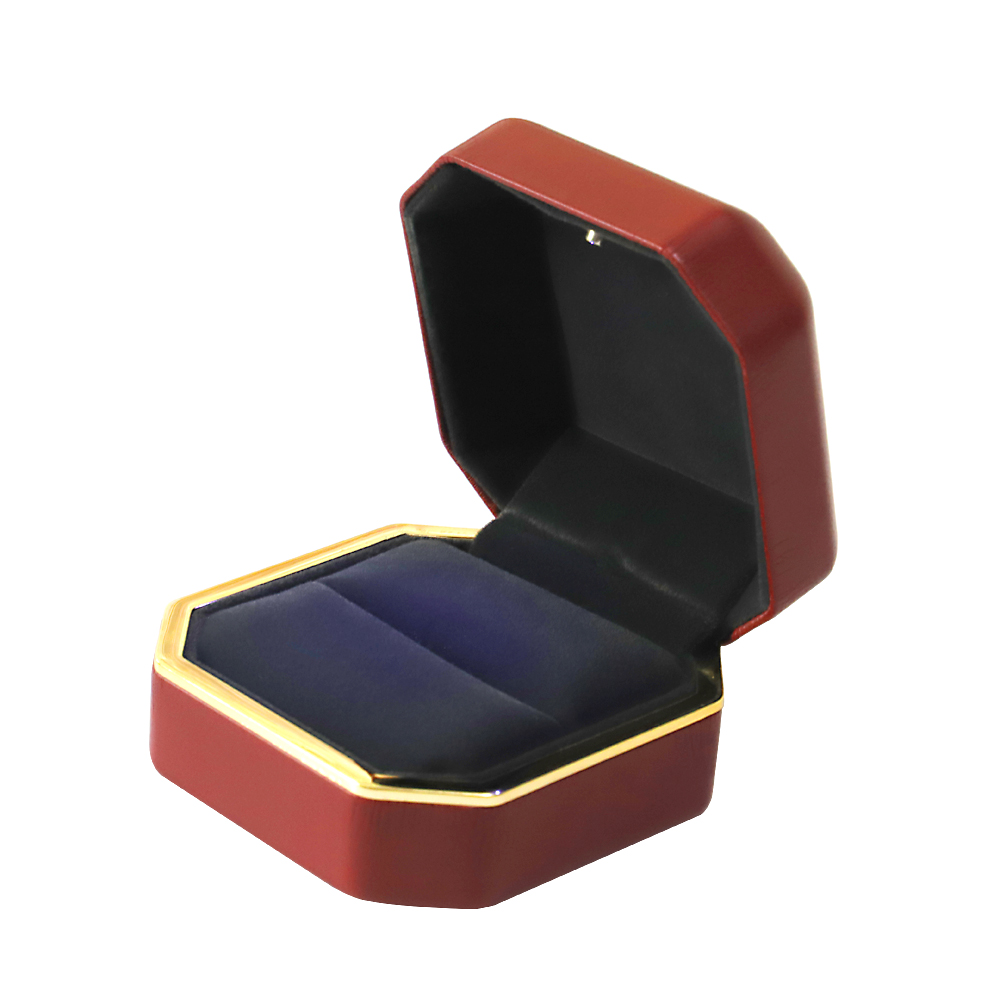 Square Shape Gift Box with LED Light, Velvet Earrings Jewelry Case with Light, Jewellry Display Box for Wedding, Engagement, Proposal, Birthday And Anniversary