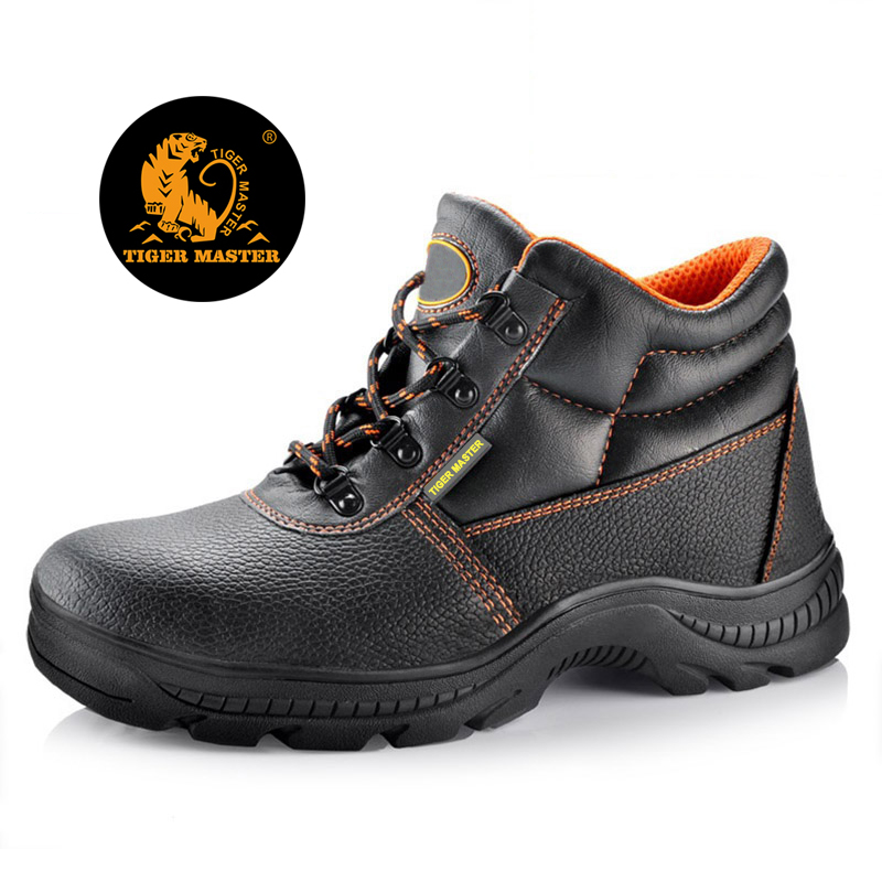 RB1090 heat resistant rubber sole CE steel toe cap safety shoes work