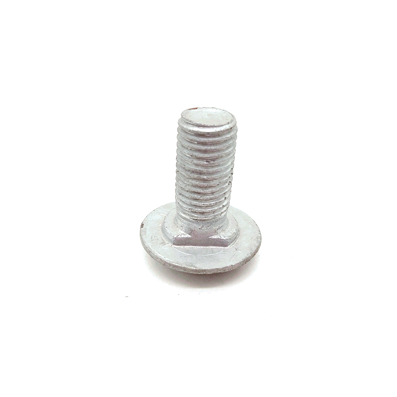 Boulon de chariot à col carré court à tête ronde non standard galvanisé à chaud en acier au carbone A2-70