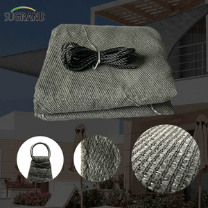 HDPE al aire libre Sun Shade Sails Balcón Shade Sails con lámpara 