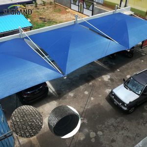 Tela de sombra impermeable para piscina gris 320G con película 