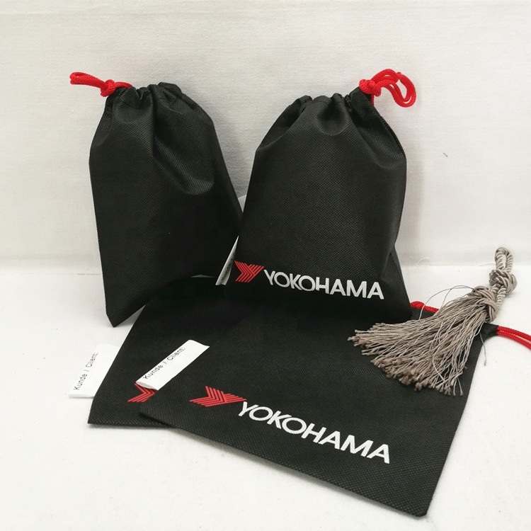 Recyclable Custom Small Non Woven Drawstring Bag with Logo