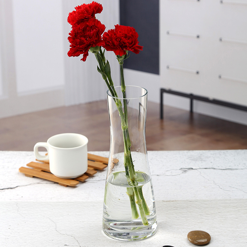 Glass Flower Vase Clear Glass Pot Decoration