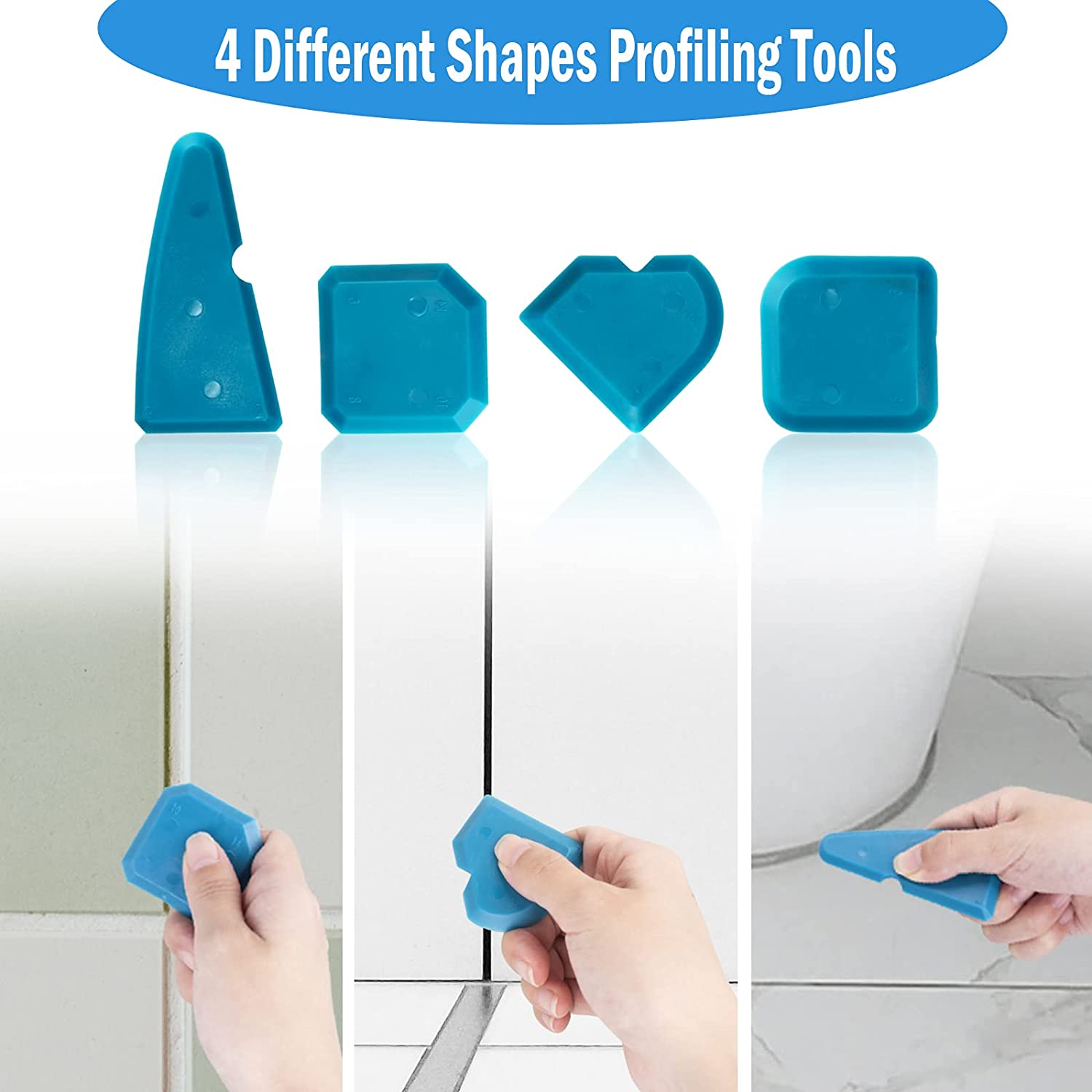 thumbnail image 2 of Draper Silicone Sealant Removal Tool – Caulk & Grout Scraper For Bath, Shower 2 of 4