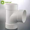 Fábrica al por mayor de alta calidad PVC tubería de plomería Fabricantes Fabricantes PVC de plástico TEE TEE TUBO AJUSTE