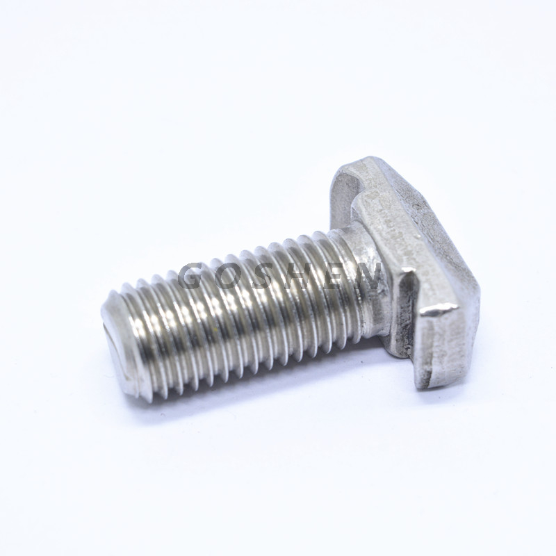 A4 الفولاذ المقاوم للصدأ المطرقة رئيس T بولت M12 * 50MM