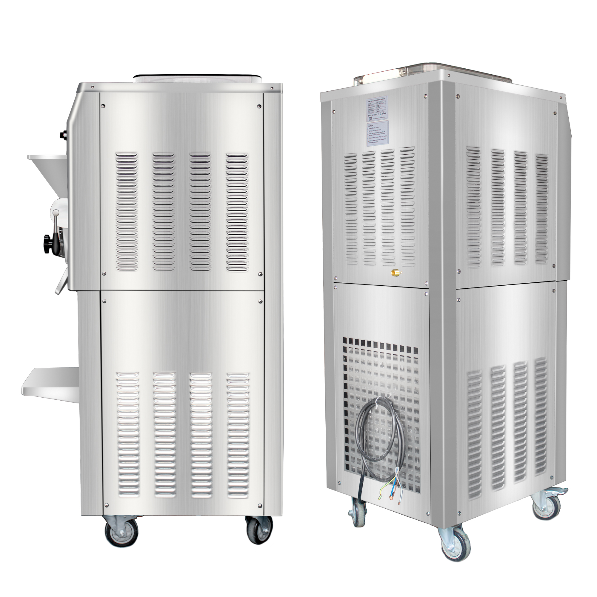 Multi-functional ice cream freezer with pasteurization