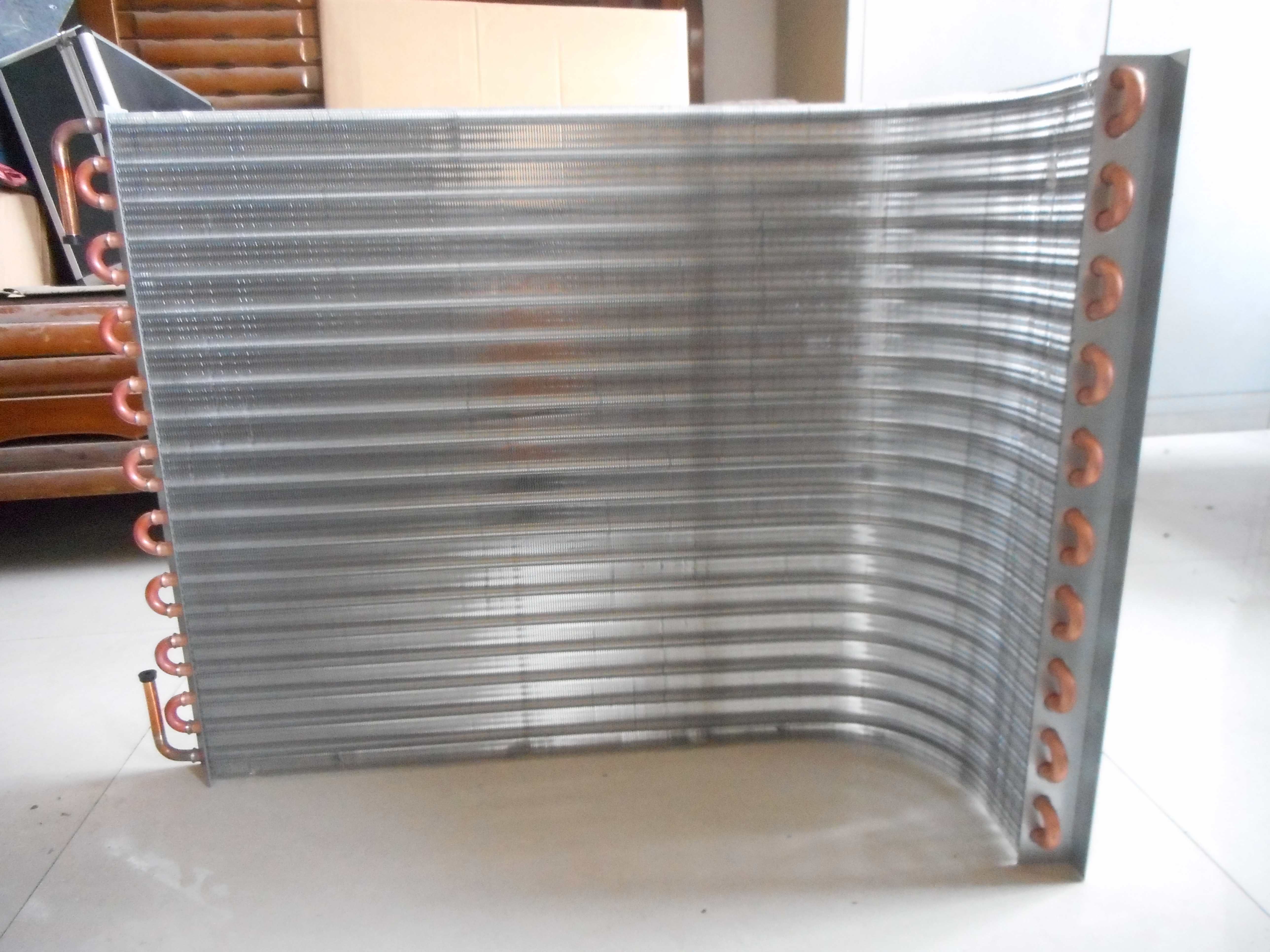 Evaporatore del condensatore di refrigerazione del condizionamento d'aria del tubo di rame