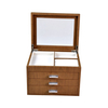  2020 Chinese Luxury Multi-layer Wood Grain Leather Jewelry Display Box 