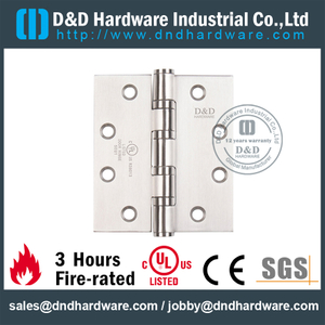 UL 4BB SS304 Dobradiça de porta com classificação de fogo-DDSS003-FR-4x3.5x3.0mm