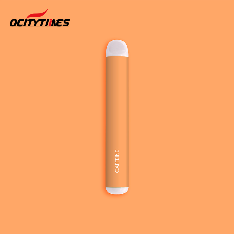 흰색 팁이 있는 무료 디자인 0 니코틴 일회용 vape 펜