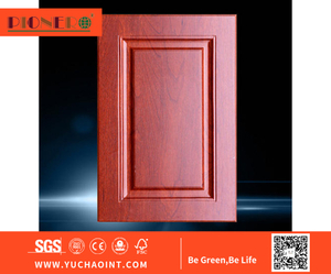 Experienced Custom Design Shaker Melamine Handle Kitchen Cabinet Doors