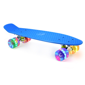 M Merkapa 22" Complete Skateboard with Colorful LED Light Up Wheels for Beginners