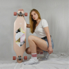 Merkapa 41 Inch Drop-Through Longboard Skateboard Cruiser