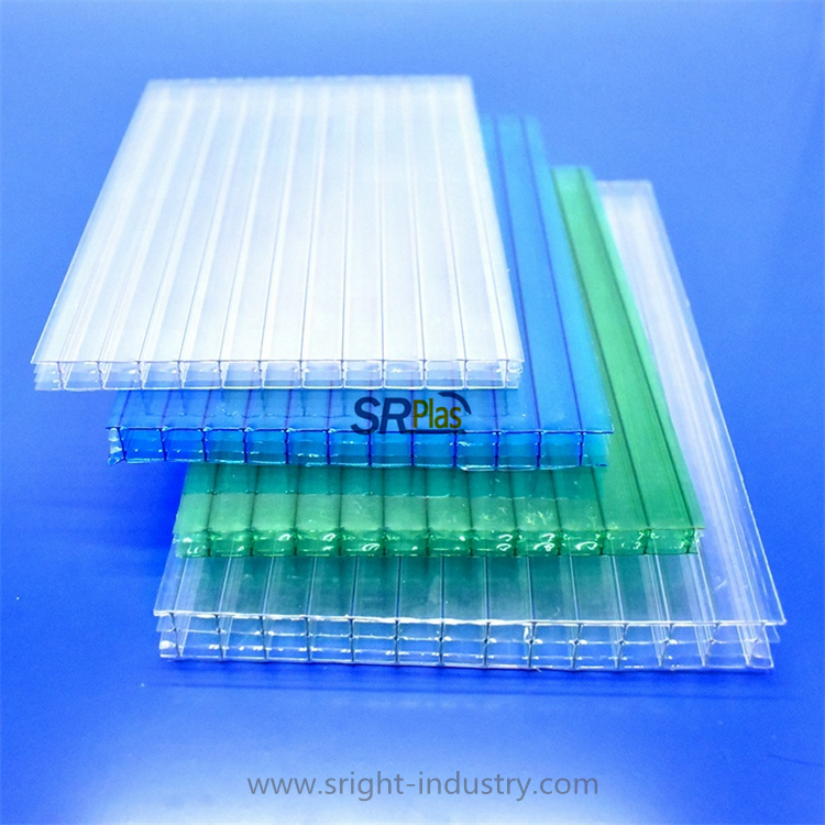Quality 8mm Polycarbonate Cellular Sheets for Green House Polycarbone Hollow Sheets PC Sunsheets