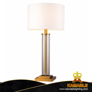 Модный настольный светильник из латуни из стеклянной ткани в гостинице (KC0003T)