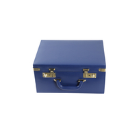 Leather Jewelry Box Suitcase Box Luggage Handmade Travel Suitcase Storage Case Holder for Girl Lady Earring,Ring,Necklace,Pendant,Watch,Bracelet