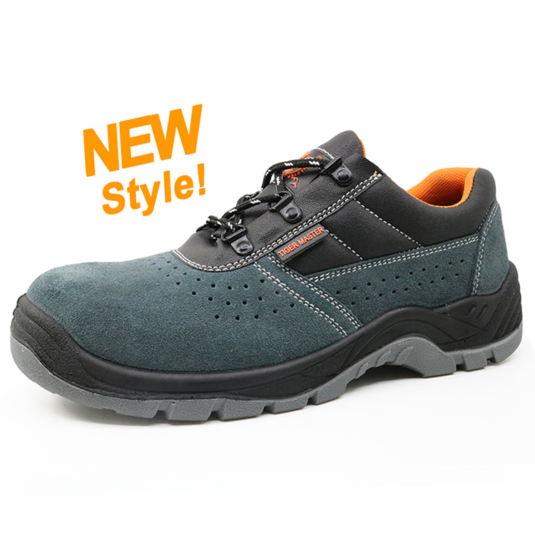 5070 Low ankle cheap suede leather breathable sport style work shoes safety