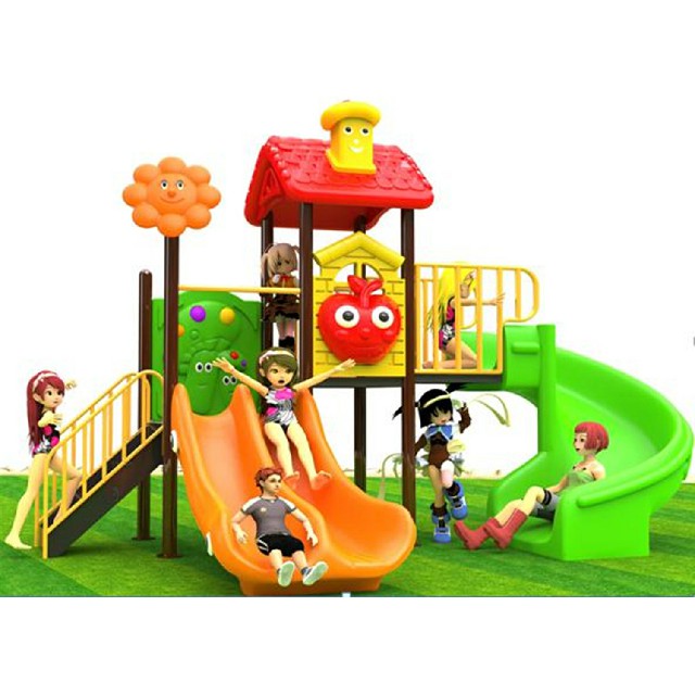 Cartoon-Mini-Elf-Kinderrutsche-Spielplatz im Freien (BBE-N6)
