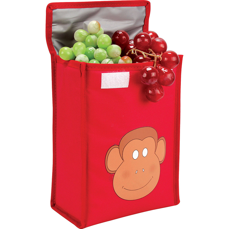 Custom School Children Animal Cartoon Eco Friendly Reusable Organic Canvas Cotton Kids Lunch Bag