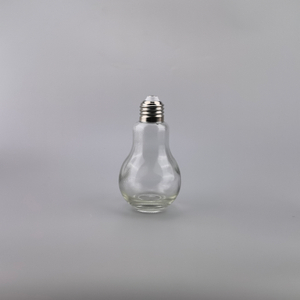 300ml Light Bulb Shape Packing Glass Drinking Bottle