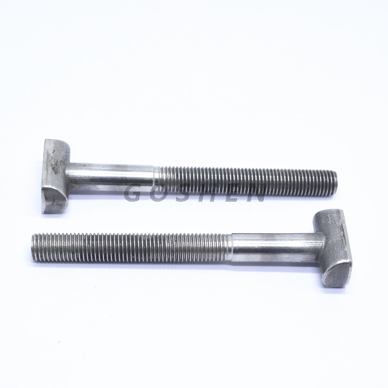 Perno de martillo de cabeza plana forjada de acero inoxidable T