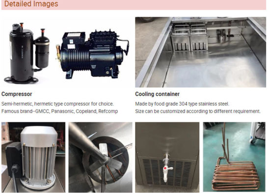 Customized Stainless Steel 304 Italian Ice Cream Popsicle Machine