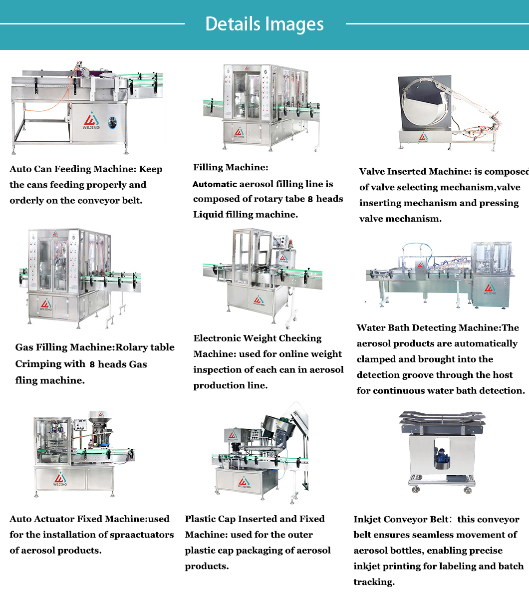 ម៉ាស៊ីនបំពេញ Aerosol ល្បឿនលឿន QGJ150