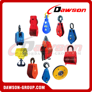 DAWSON Heavy Duty Snatch Block, Lifting Pulley Blocks, Wire Rope Pulley
